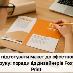 Як підготувати макет до офсетного друку: поради від дизайнерів Foxy Print